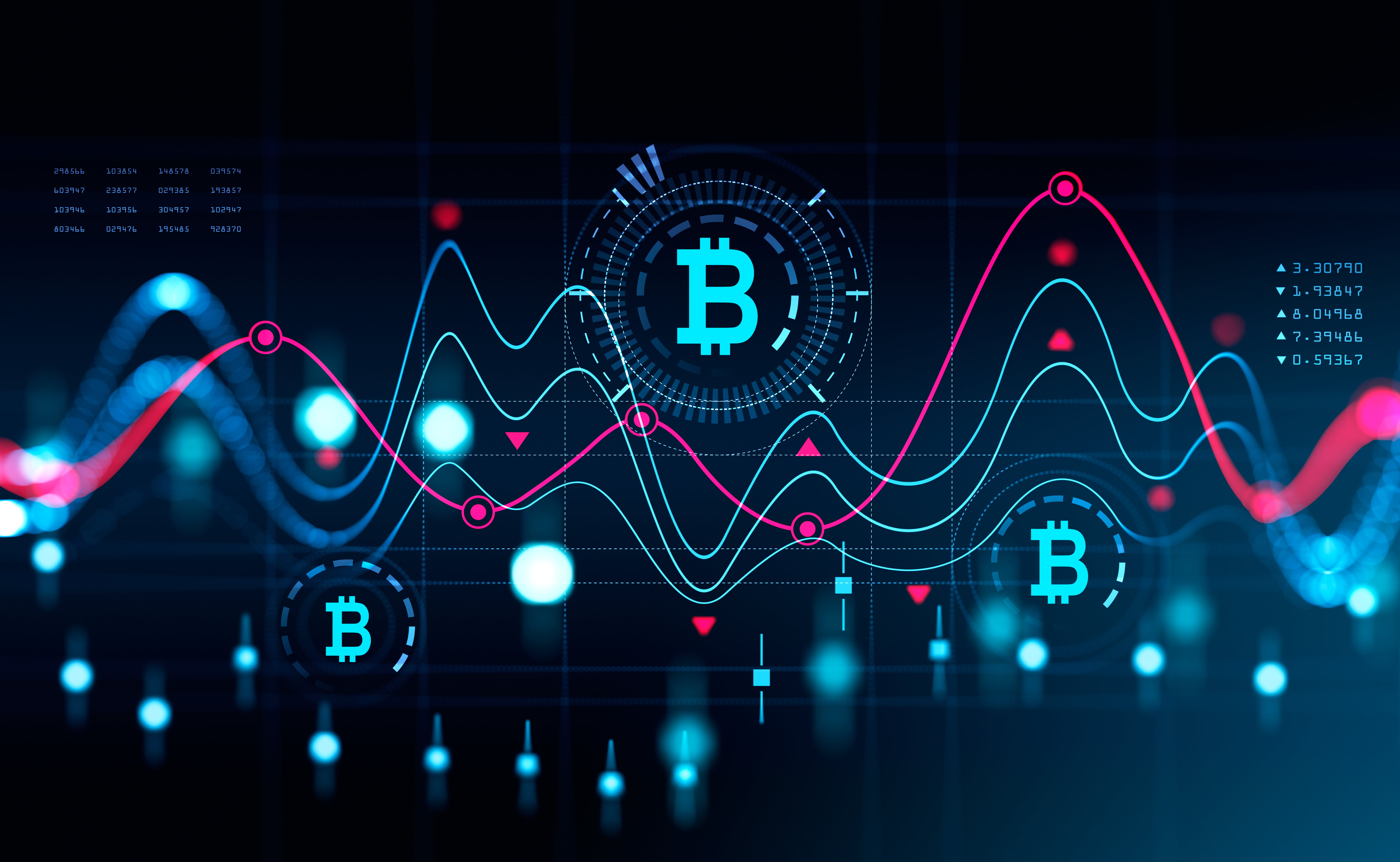 Kryptovaluta som svinger på børsen